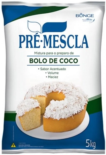 PRE MISTURA BOLO DE COCO  - BUNGE (PCT) 5KG                                                         