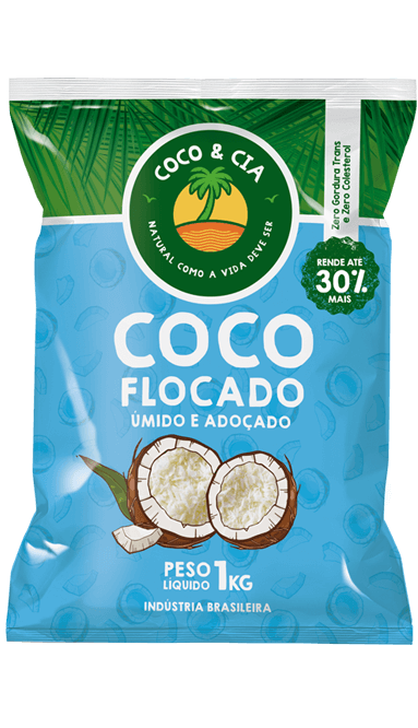 COCO ÚMIDO FLOCADO  COCO & CIA  1KG                                                               