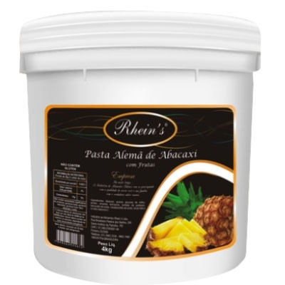 PASTA ALEMÃ SABOR ABACAXI  RHEINS  4KG                                                              