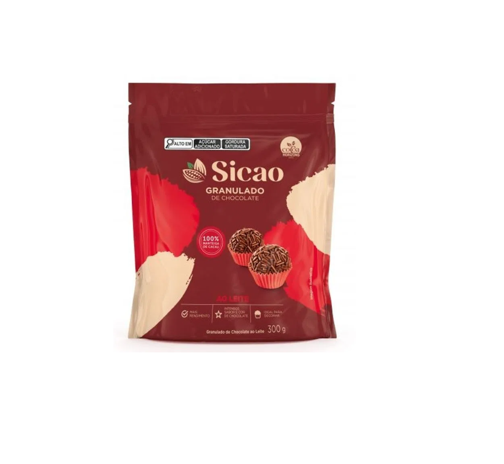 Chocolate granulado macio ao leite 100% manteiga Sicao  300gr                                       