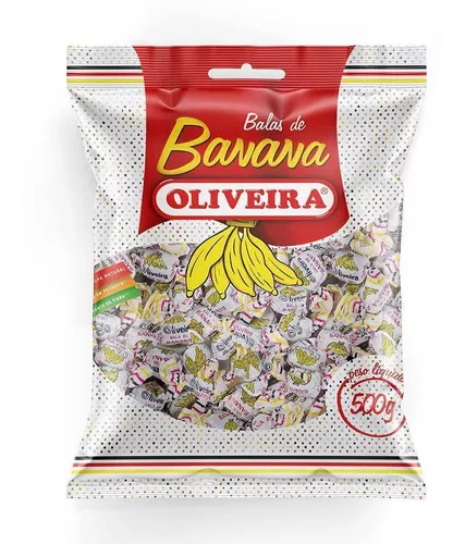 BALA DE BANANA OLIVEIR 500GR                                                                        