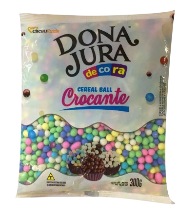 CEREAL MINI BALL COLORIDO BEBE DECORA 300GR                                                         