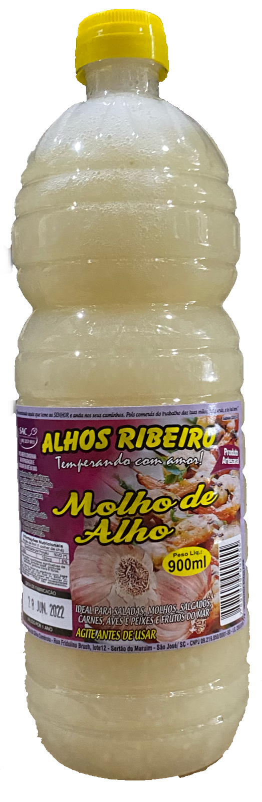 MOLHO ALHO RIBEIRO 900ML                                                                            