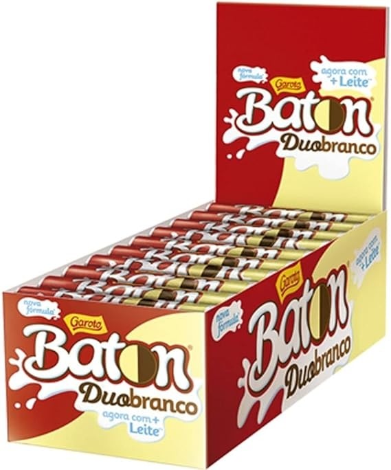 BATOM BASTAO DE CHOCOLATE DUO BATON GAROTO 16GR                                                     