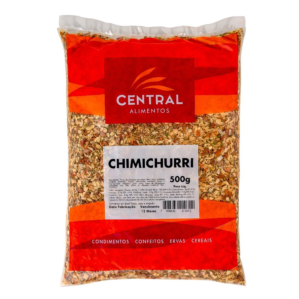 CONDIMENTO CHIMICHURRI   CENTRAL (PACOTE) 500GR                                                     