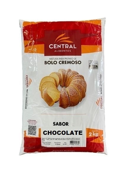 BOLO CREMOSO CHOCOLATE  CENTRAL  2KG                                                                