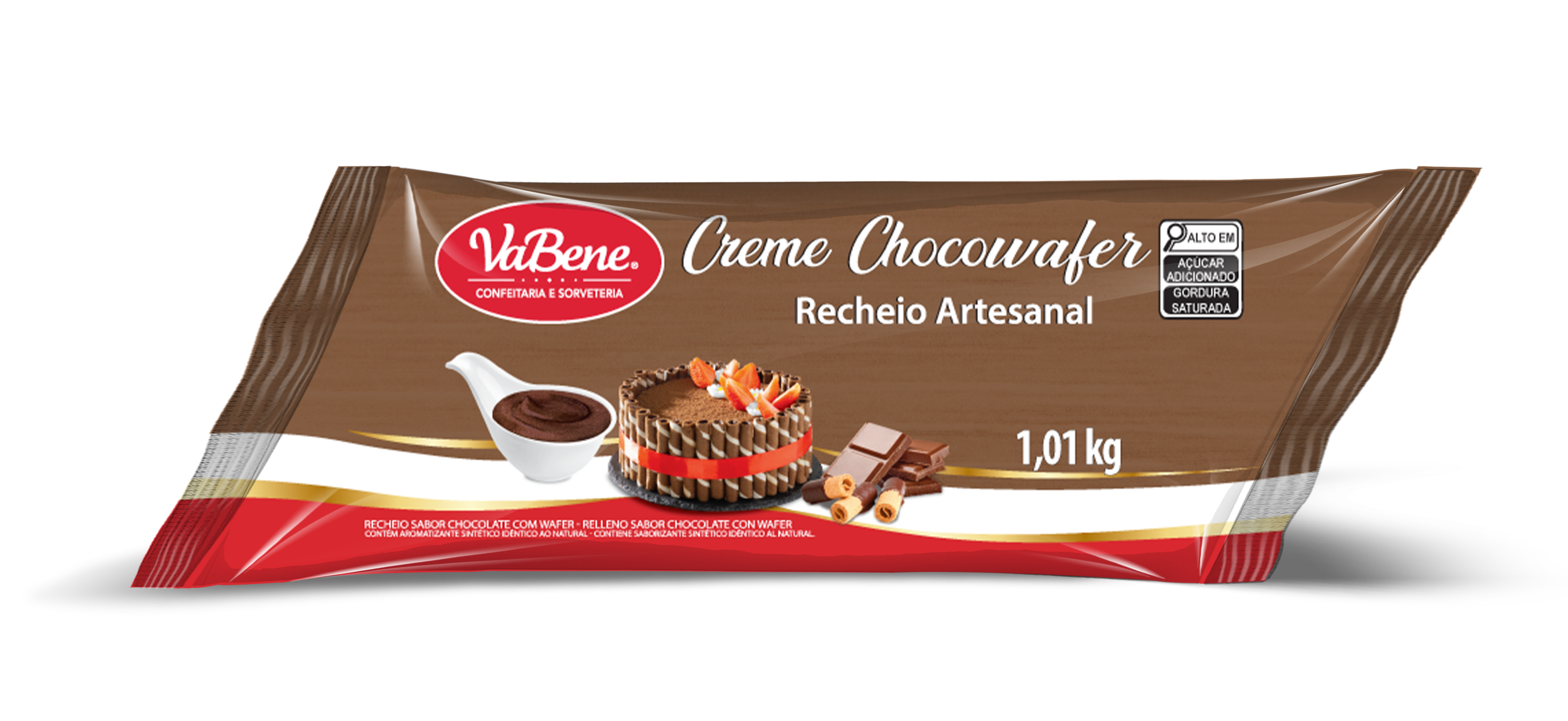 VABENE RECHEIO DE CREME ARTESANAL CHOCOWAFER SACHE 1,01KG                                           