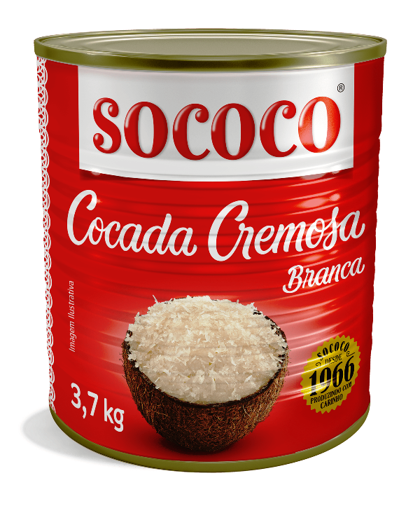 DOCE COCO BRANCO RECHEIO COCADA-  SOCOCO (LA) 3,7KG                                                 