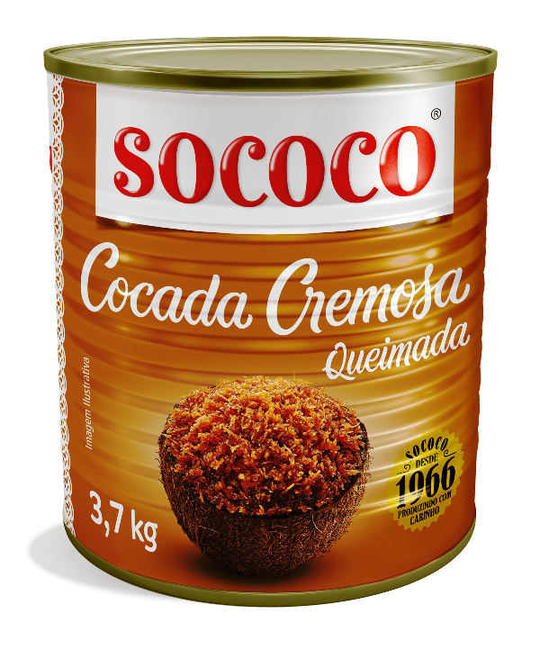 DOCE COCO QUEIMADO RECHEIO COCADA SOCOCO (LA) 3,7KG                                                 