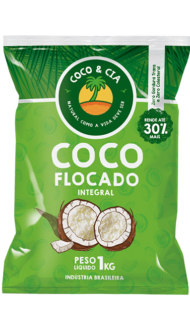 COCO PURO FLOCADO  COCO & CIA 1KG                                                                   