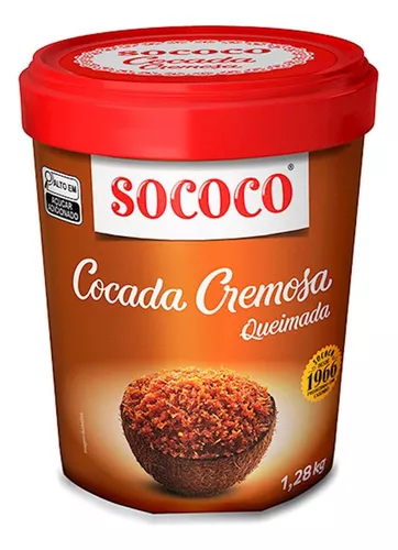 DOCE COCO QUEIMADA RECHEIO COCADA-SOCOCO 1,28KG                                                     