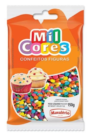 CONFEITO FIGURAS CONFETE - MAVALERIO 150GR                                                          