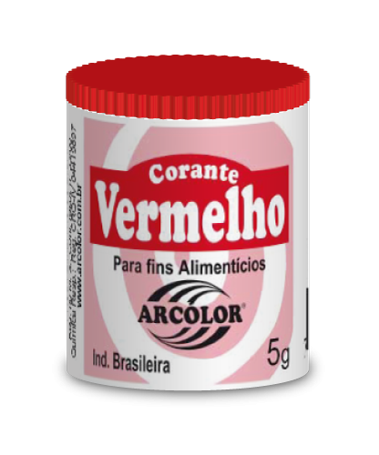 CORANTE PÓ VERMELHO ARCOLOR 100GR                                                                   