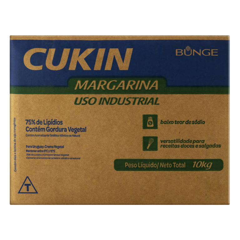 MARGARINA CUKIN 75% LIPÍDIOS  BUNGE 10KG                                                            