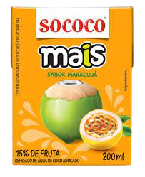 ÁGUA DE COCO COM  MARACUJÁ    SOCOCO                                                                