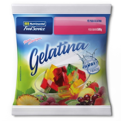 GELATINA ABACAXI NUTRIMENTAL  500GR                                                                 