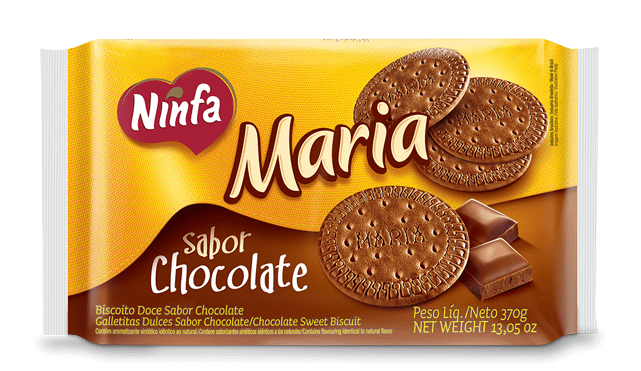 BISCOITO MARIA CHOCOLATE NINFA  370GR                                                               