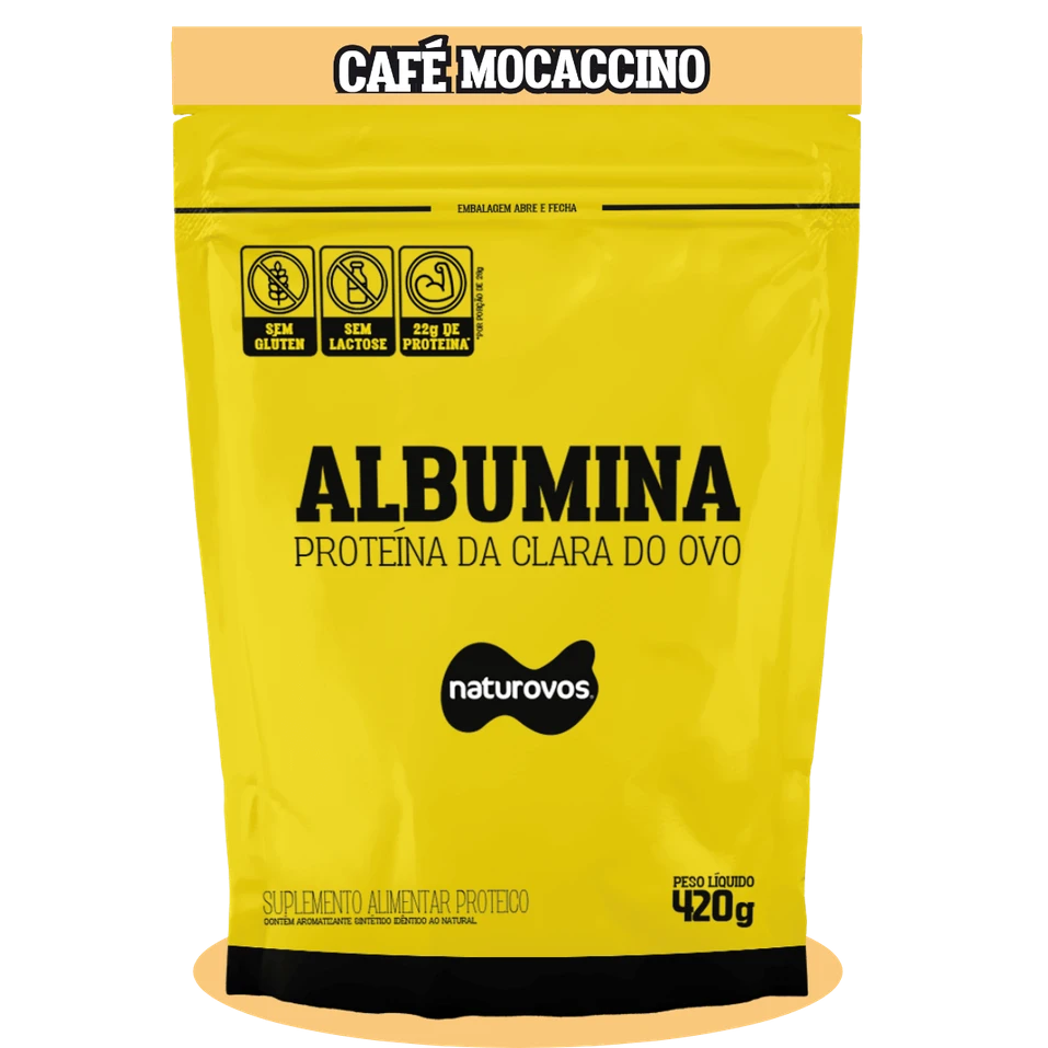 CLARA ALBUMINA MOCACCINO NATUROVOS 420GR                                                            