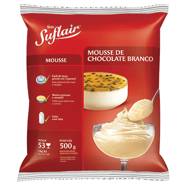 MOUSSE CHOCOLATE BRANCO  NESTLE 500GR                                                               