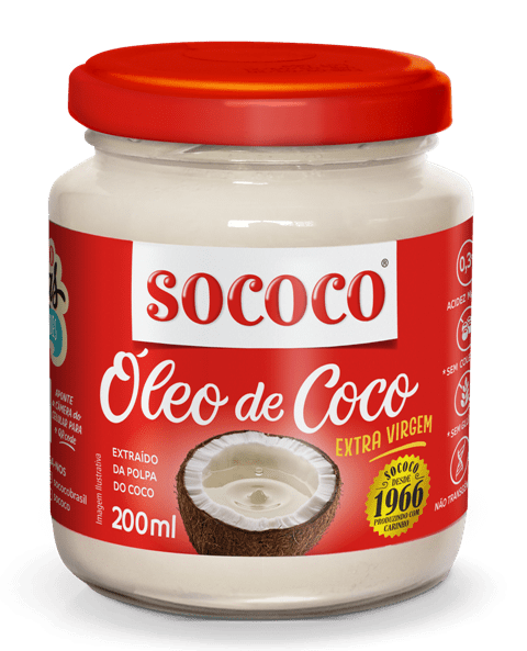 OLEO DE COCO EXTRA VIRGEM - SOCOCO (VD) 200ML                                                       