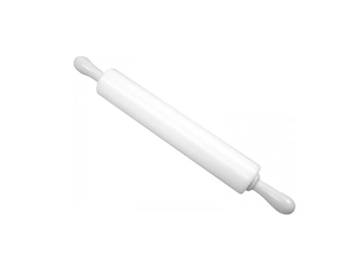 ROLO PARA MASSAS COM ARTICULAÇÃO BRANCO 30X6CM SOLRAC                                               