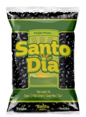 FEIJÃO PRETO  SANTO DIA (10X1KG)                                                                    