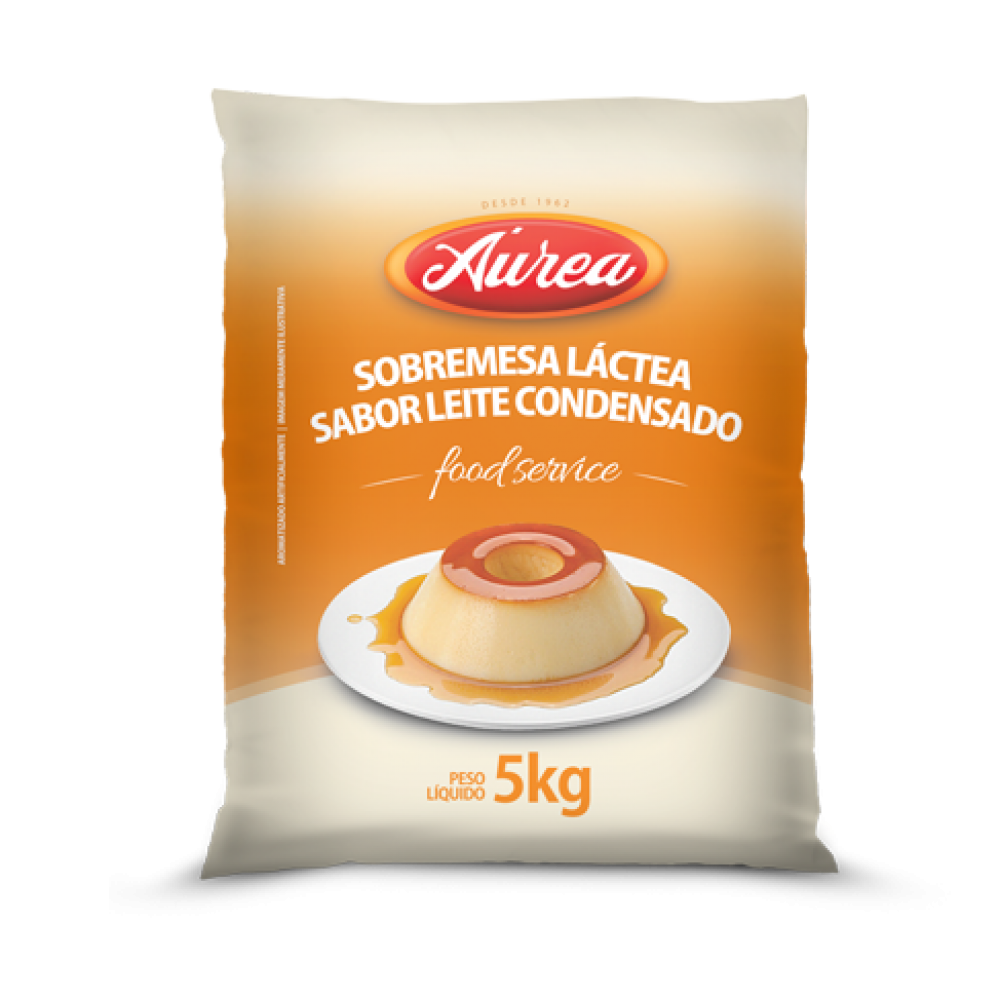 LEITE CONDENSADO COM  SORO DE LEITE  AUREA (BAG) 5KG                                                