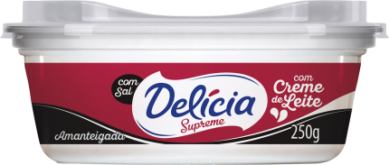 MARGARINA  DELÍCIA SUPREMA COM CREME DE LEITE  C/SAL 250GR                                          