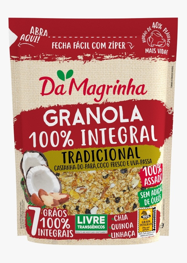 GRANOLA 7 GRÃOS TRADICIONAL DAMAGRINHA 850GR                                                        