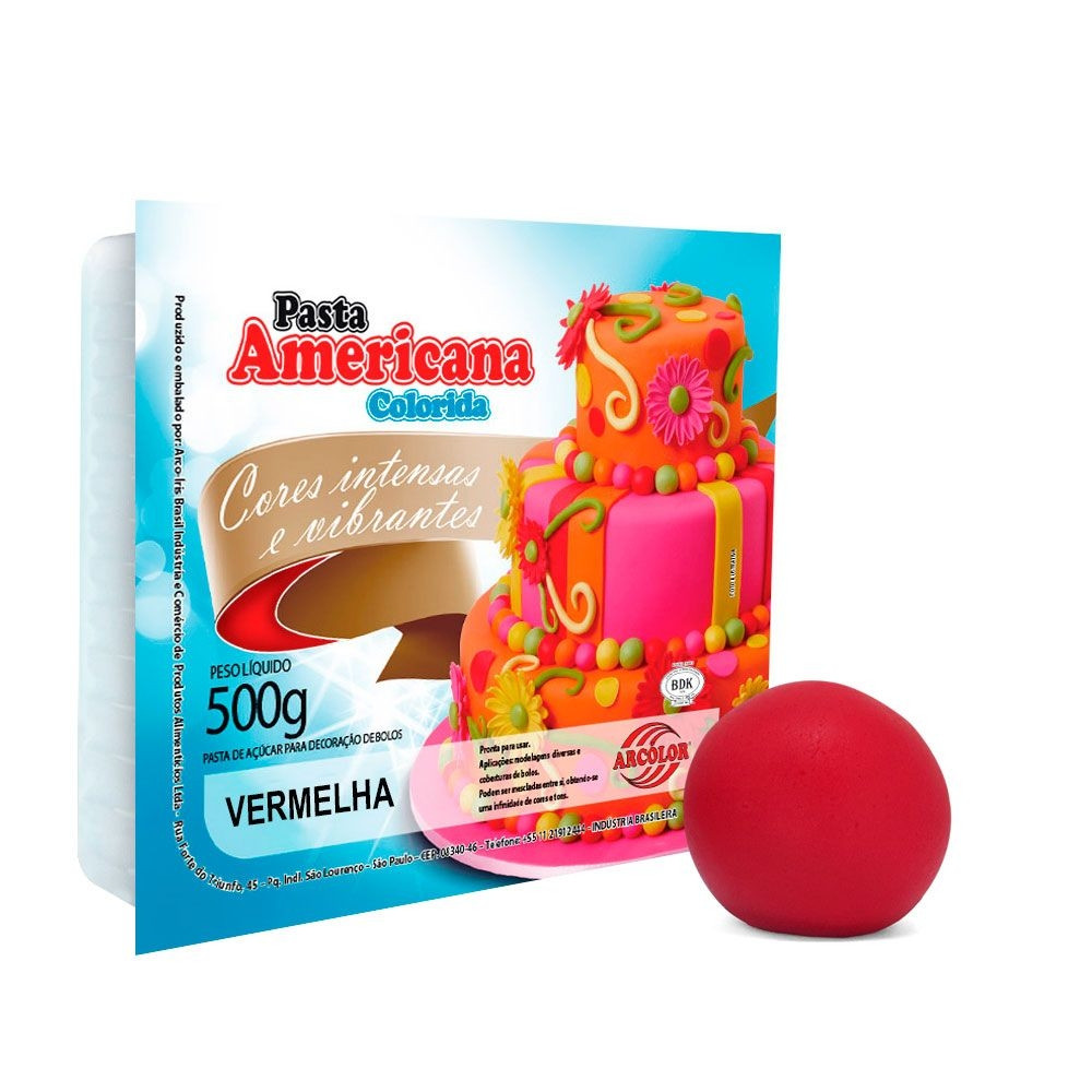 PASTA AMERICANA VERMELHA  ARCOLOR  500GR                                                            