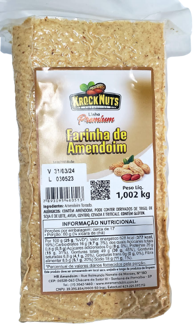 AMENDOIM FARINHA - KROCK NUTS (PCT) 1,002KG                                                         