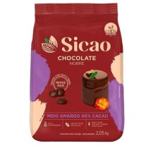 CHOCOLATE GOTA MEIO AMARGO 40% NOBRE SICAO 2,05KG                                                   