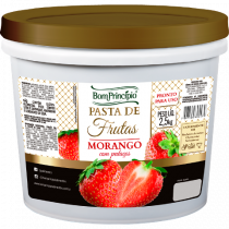 PASTA DE FRUTAS MORANGO  BOM PRINCIPIO 2,5KG                                                        