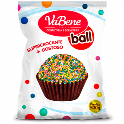 VABENE CEREAL MICROBALL   COLORIDO 500GR                                                            
