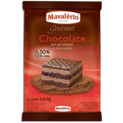 CHOCOLATE PO 50% CACAU MAVALERIO 1,01KG                                                             