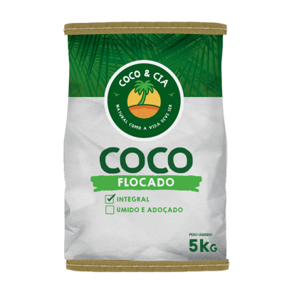 COCO PURO FLOCADO  COCO & CIA  5KG                                                                  