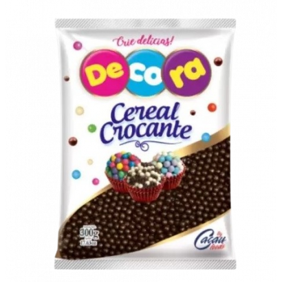 CEREAL MINI BALL CHOCOLATE PRETO DECORA 300GR                                                       