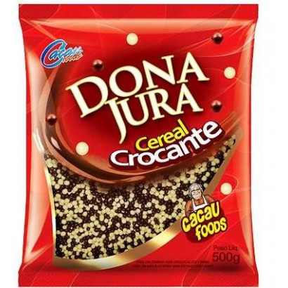 CEREAL MICROBALL CHOCOLATE PRETO E BRANCO  DECORA 500GR                                            