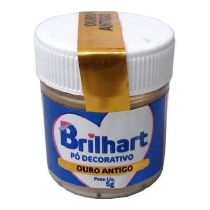 PÓ PARA DECORAÇÃO METÁLICO OURO ANTIGO  BRILHARTE 5GR                                               