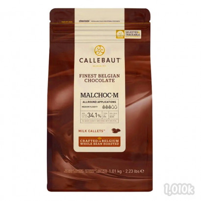 CALLEBAUT CHOCOLATE MALCHOC-M  34.1% 1,01KG                                                    