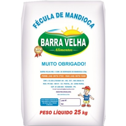 FECULA DE MANDIOCA - BARRA VELHA  25KG                                                          
