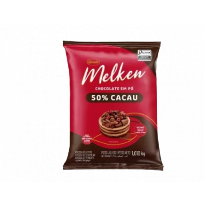 CHOCOLATE PO 50% CACAU  MELKEN HARALD 1,010KG                                                 