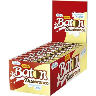 BATOM BASTAO DE CHOCOLATE DUO BATON GAROTO 16GR                                                     