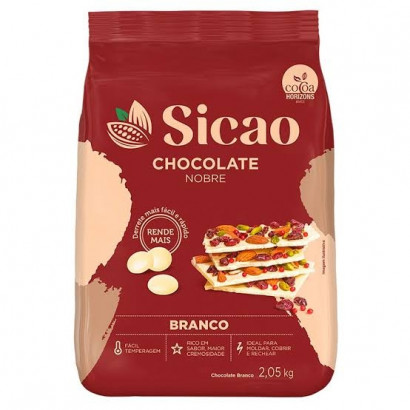 CHOCOLATE BRANCO EM GOTAS SICAO NOBRE 2,05KG                                                         