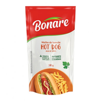 MOLHO DE TOMATE HOT DOG  BONARE  340GR                                                              