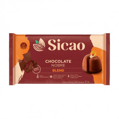 CHOCOLATE BARRA BLEND SICAO NOBRE 2,1KG                                                           