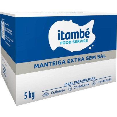 Manteiga Extra Sem  Sal Bloco Itambe 5kg                                                            