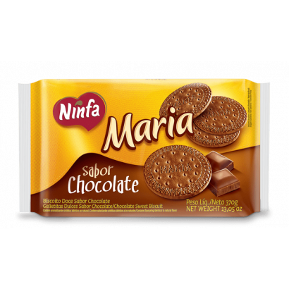 BISCOITO MARIA CHOCOLATE NINFA  370GR                                                               