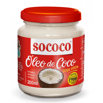 OLEO DE COCO EXTRA VIRGEM - SOCOCO (VD) 200ML                                                       