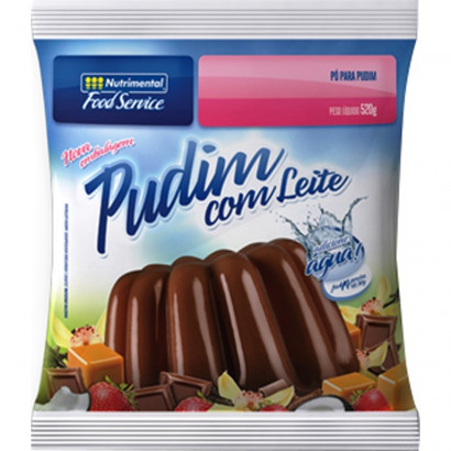 PUDIM CHOCOLATE (COM LEITE)  NUTRIMENTAL  520GR                                                     